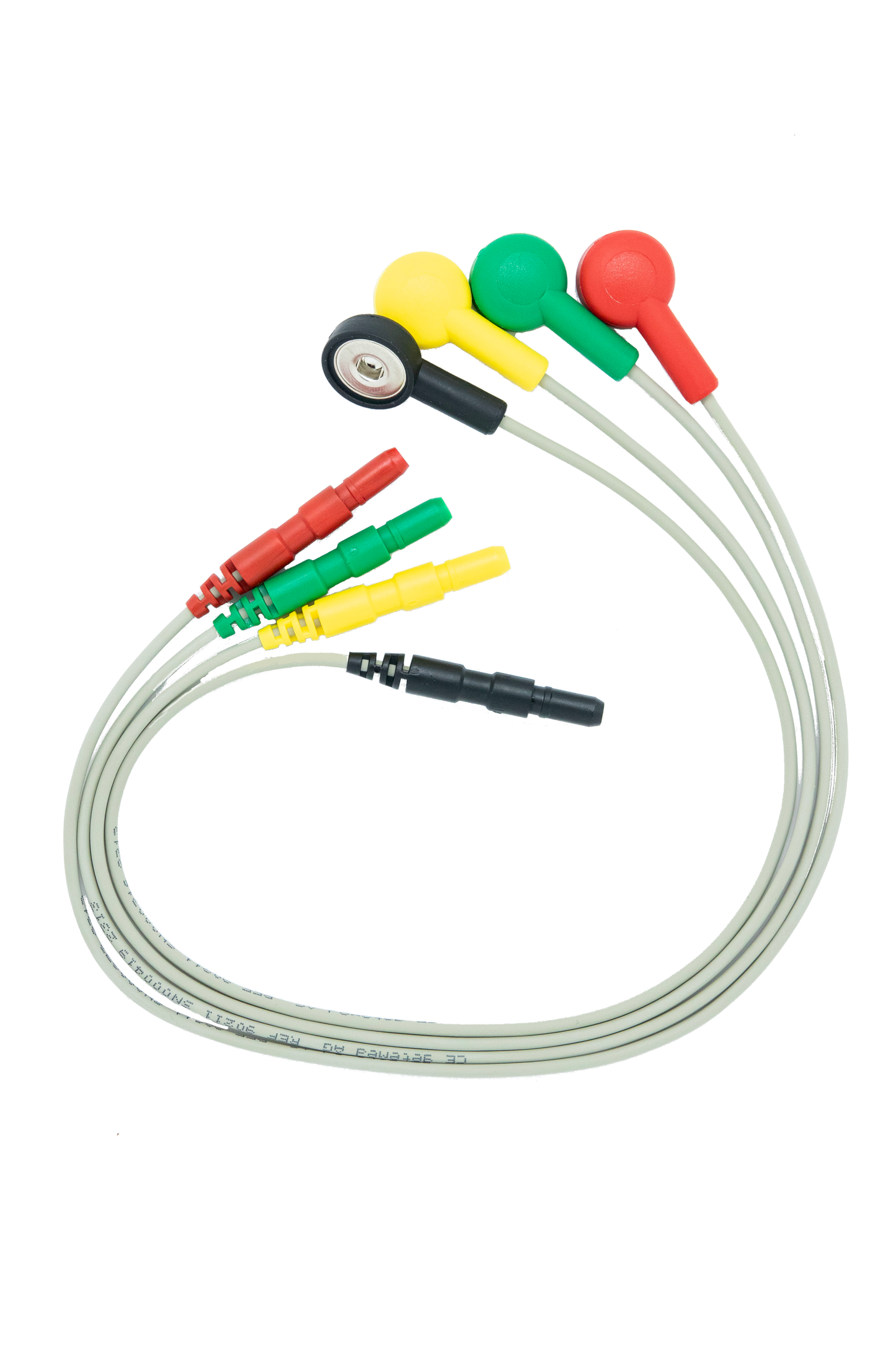 DRUCKKNOPFADAPTER SATZ für LEKG-Adapterkabel 4-teilig für Digitalrekorder CardioMem® CM 3000 oder SEER 12 und CardioMem® CM 3000-12 BT