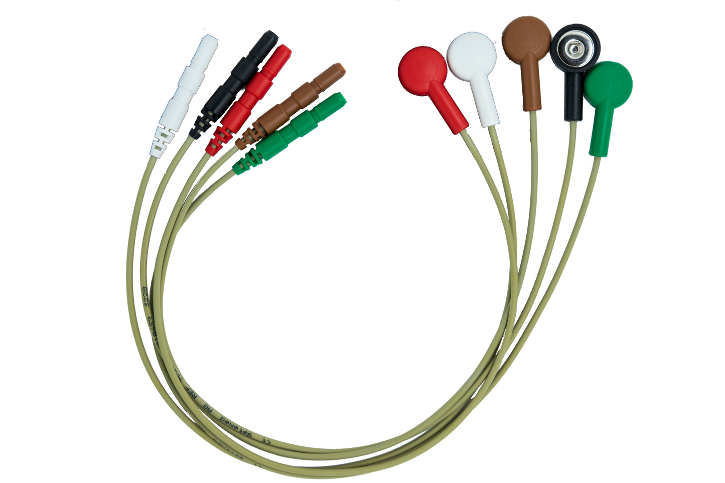 DRUCKKNOPFADAPTER SATZ für LEKG-Adapterkabel 5-teilig für Digitalrekorder CardioMem® CM 3000