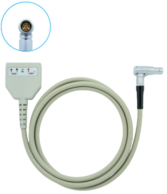 LANGZEIT-EKG-ADAPTERKABEL mit 5-pol. Weiche für Digitalrekorder CardioMem® CM 3000