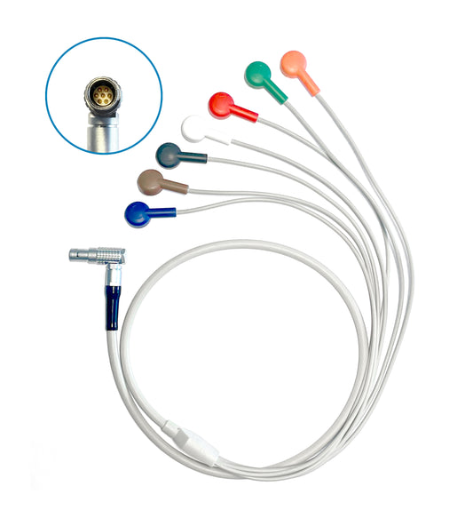 LANGZEIT-EKG-PATIENTENKABEL (einteilig), 7-pol. für Digitalrekorder CardioMem® CM 3000