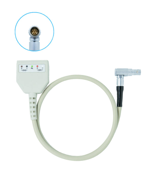 LANGZEIT-EKG-ADAPTERKABEL mit 5-pol. Weiche für Digitalrekorder CardioMem® CM 3000