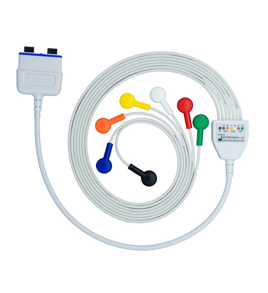 LANGZEIT-EKG-PATIENTENKABEL 7-polig, 80 cm für Digitalrekorder CardioMem® CM 4000